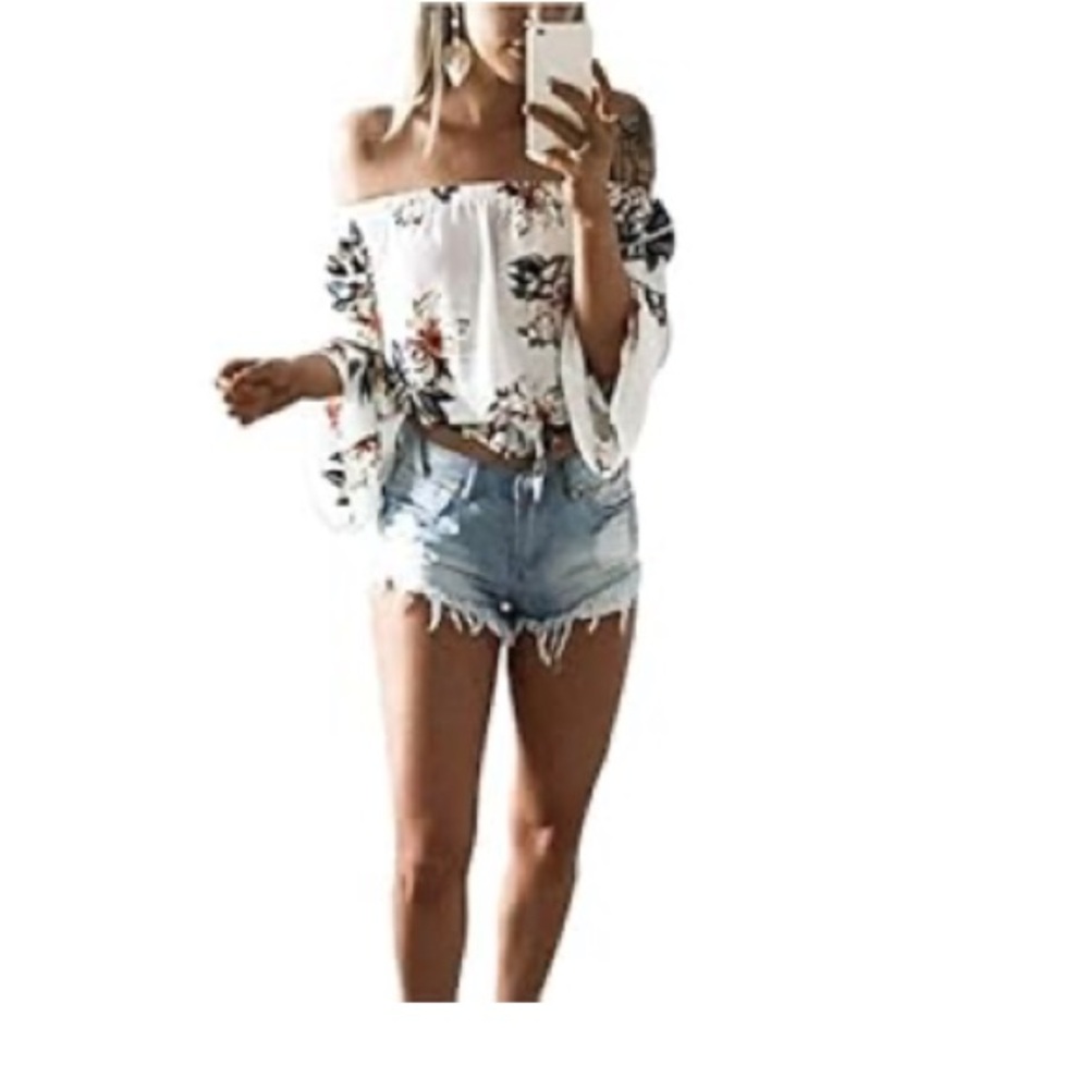 Floral Off-Shoulder Blouse